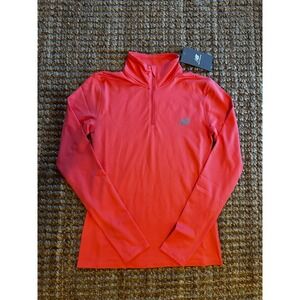 New Balance Women's XS Pink NB Dry‎ Quarter Zip Running Top Thumbholes